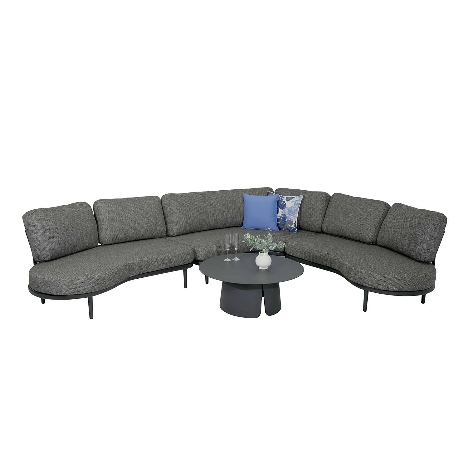 Aberdeen 5 Seater Aluminium Outdoor Lounge - Image 5