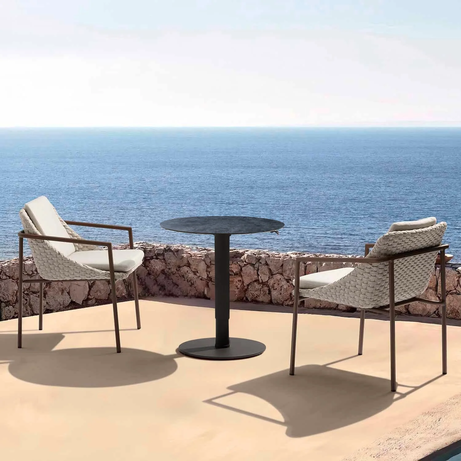 Adeline Aluminium Outdoor Round Pop up Table - Image 6