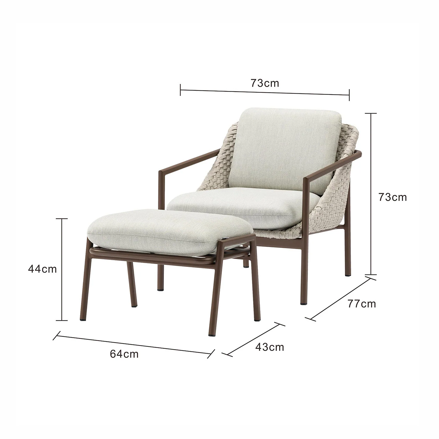 Adeline Rope Outdoor Balcony Setting - Image 7