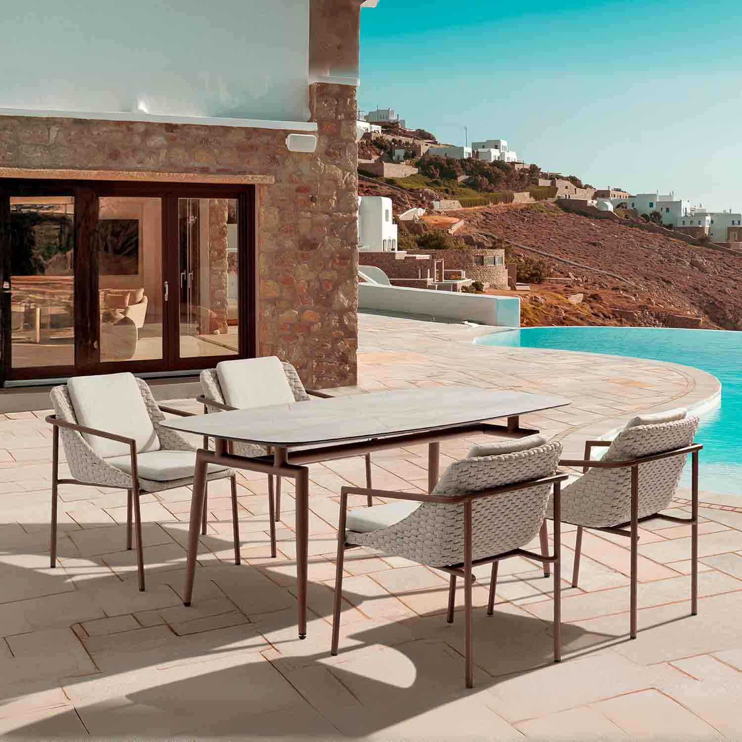 Adeline Rope Outdoor Dining Chair - Image 6