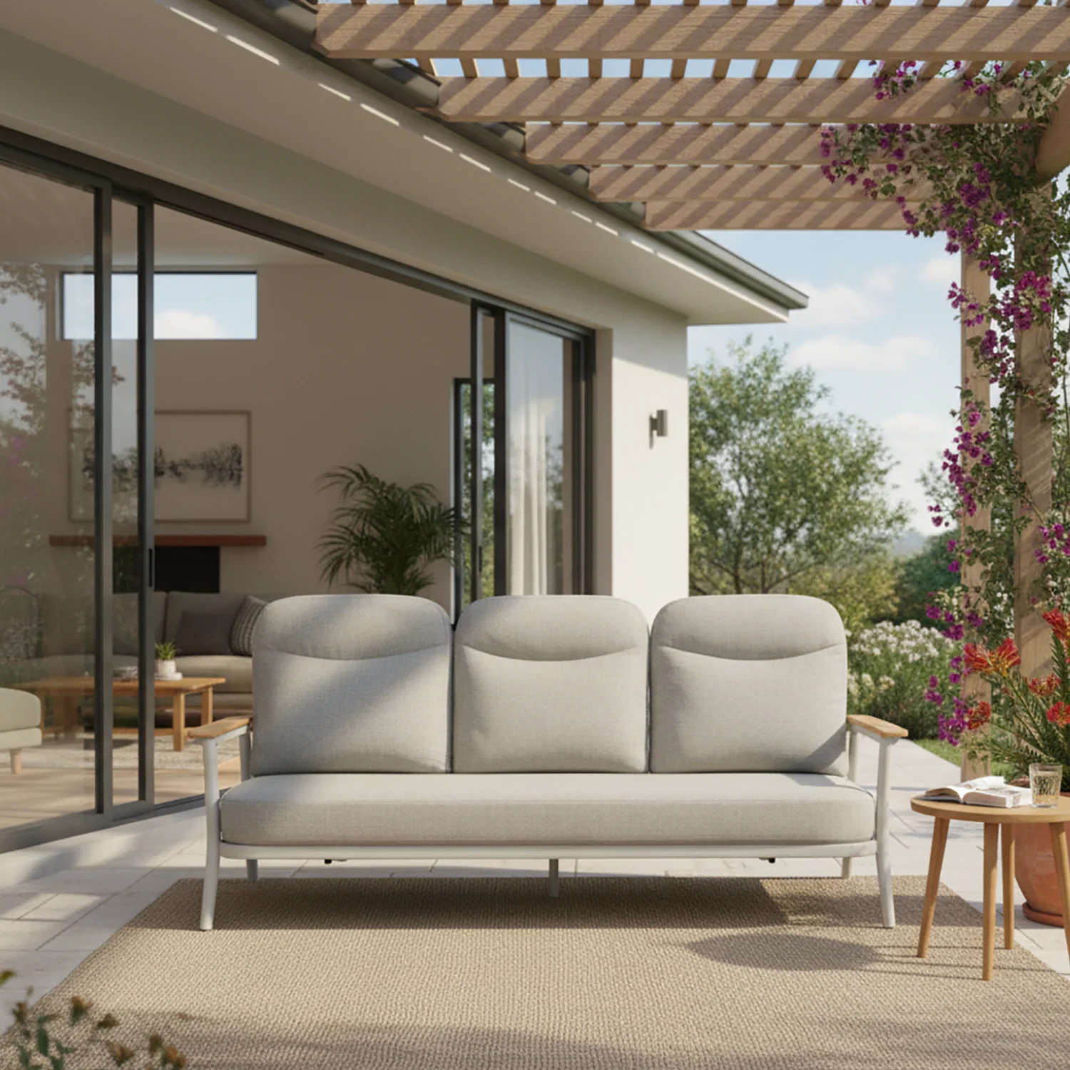 Anchorage Reclining 3 Seater Aluminium Outdoor Lounge - Image 2