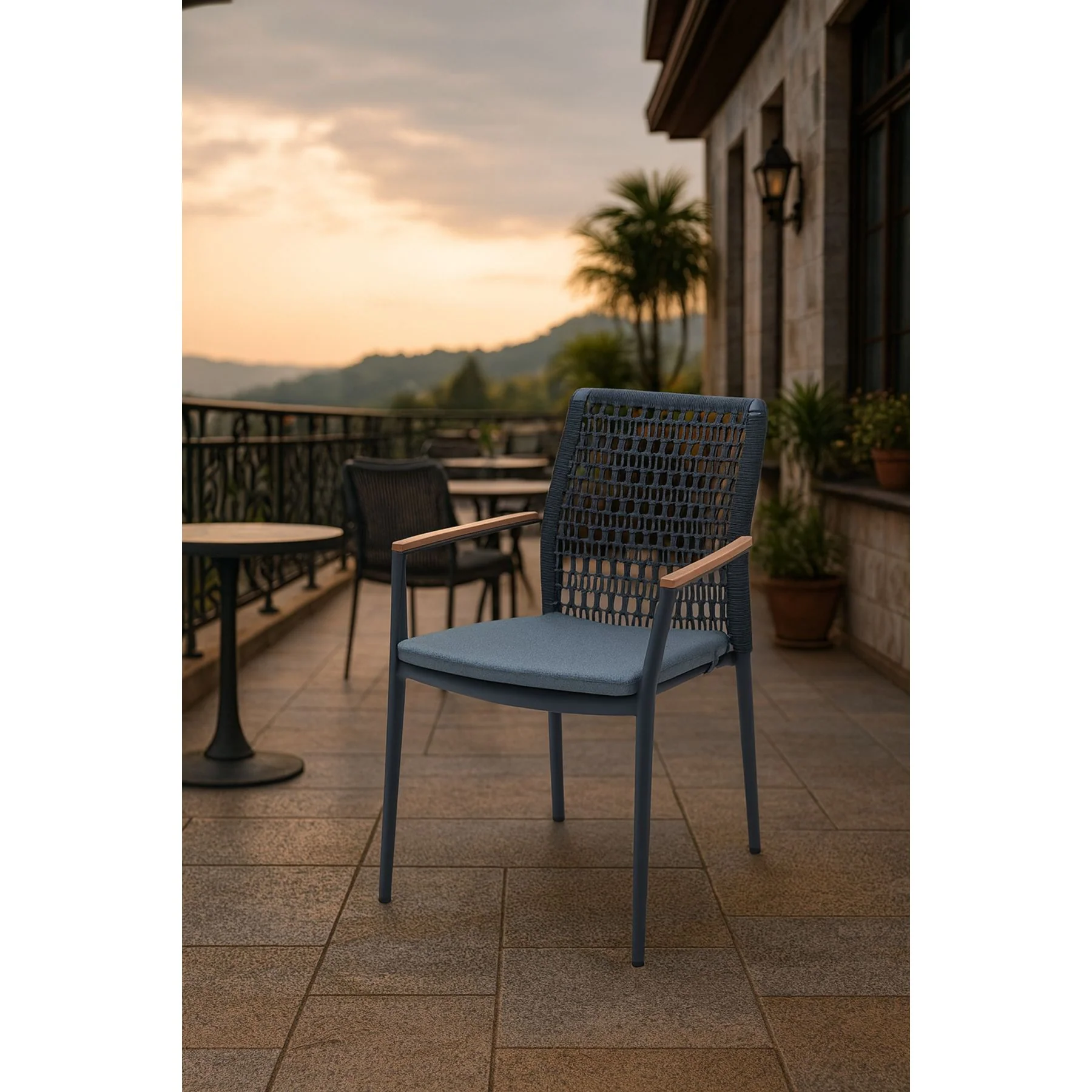 Anchorage Rope Outdoor Dining Chair - Image 2