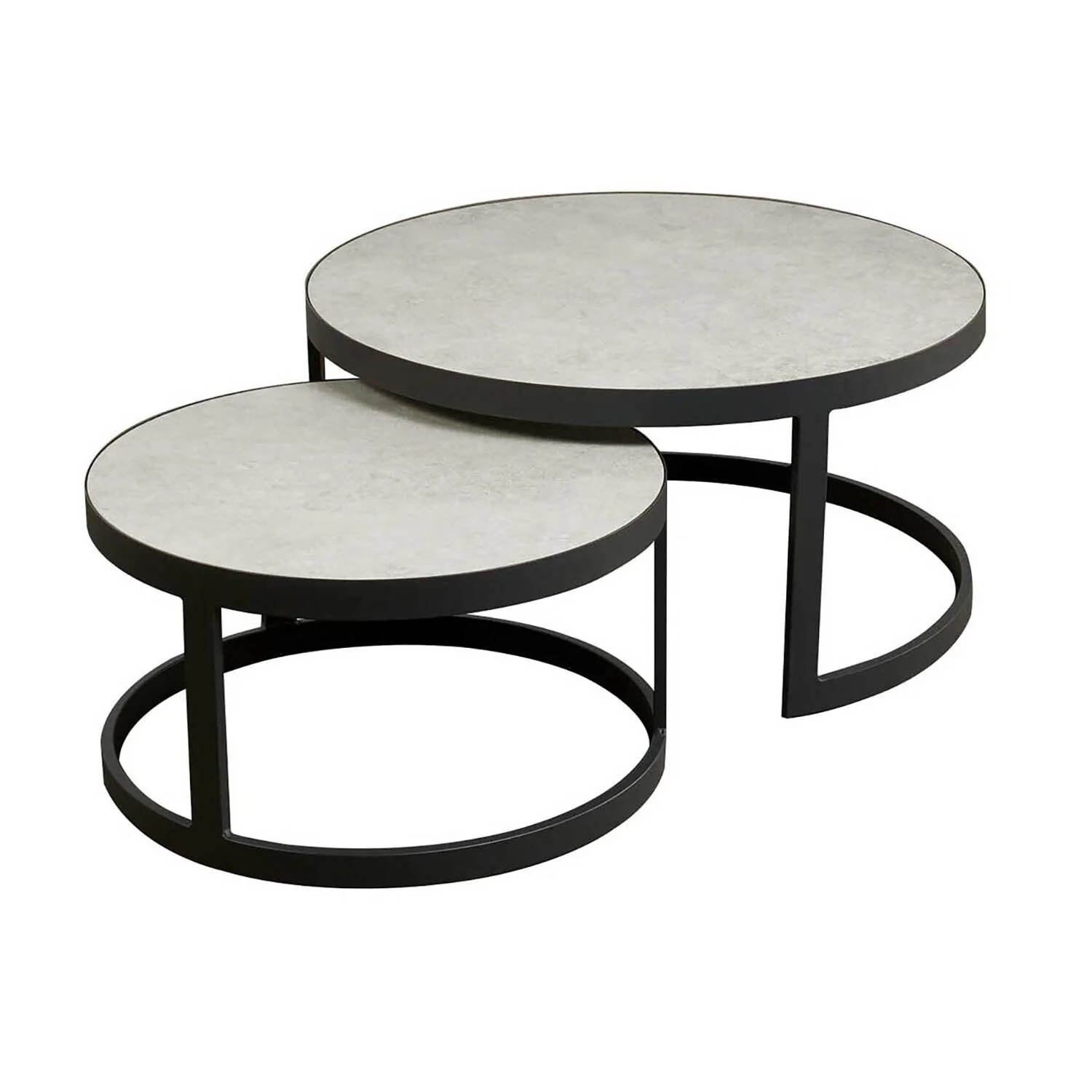 Ancona Aluminium Round Coffe Table - Image 3