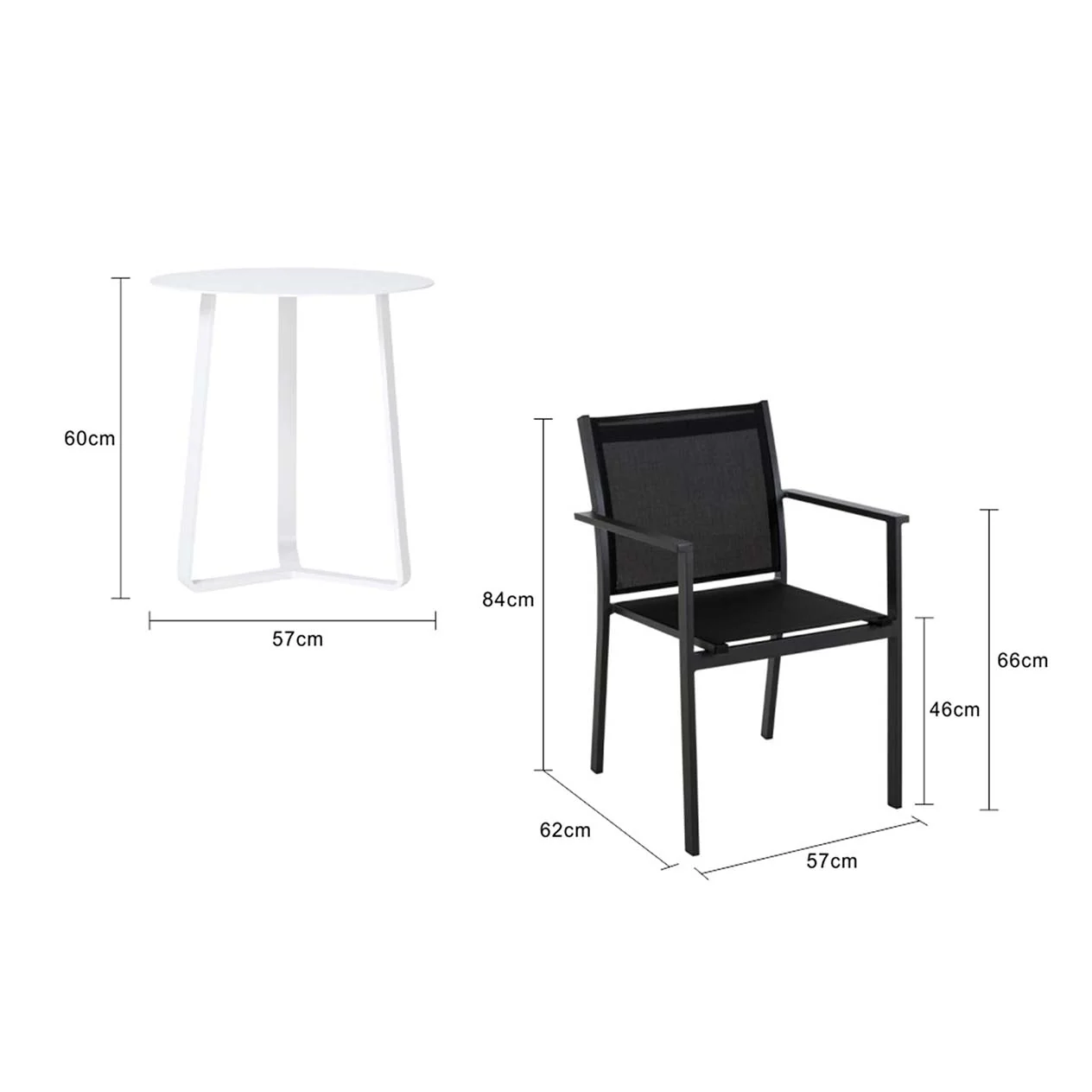 Apollo Table April Chair Outdoor Balcony Setting - Image 7