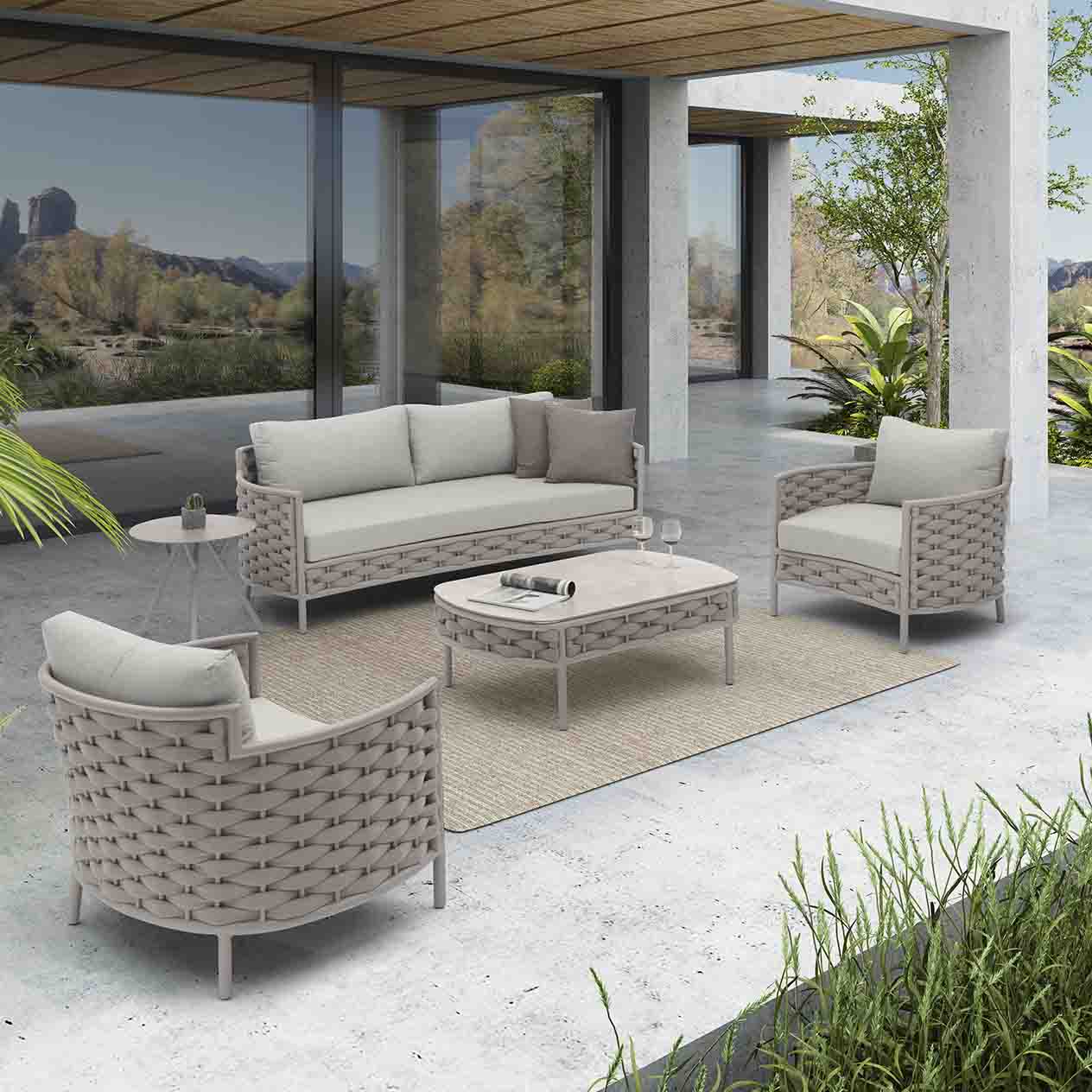 Boston Outdoor Rope Armchair