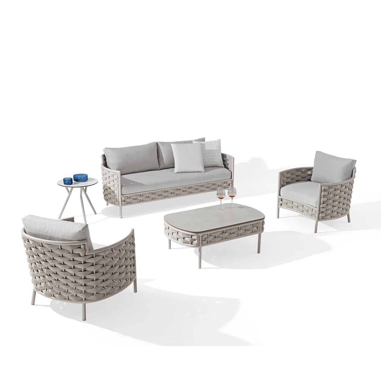 Boston Outdoor Rope Armchair - Image 5