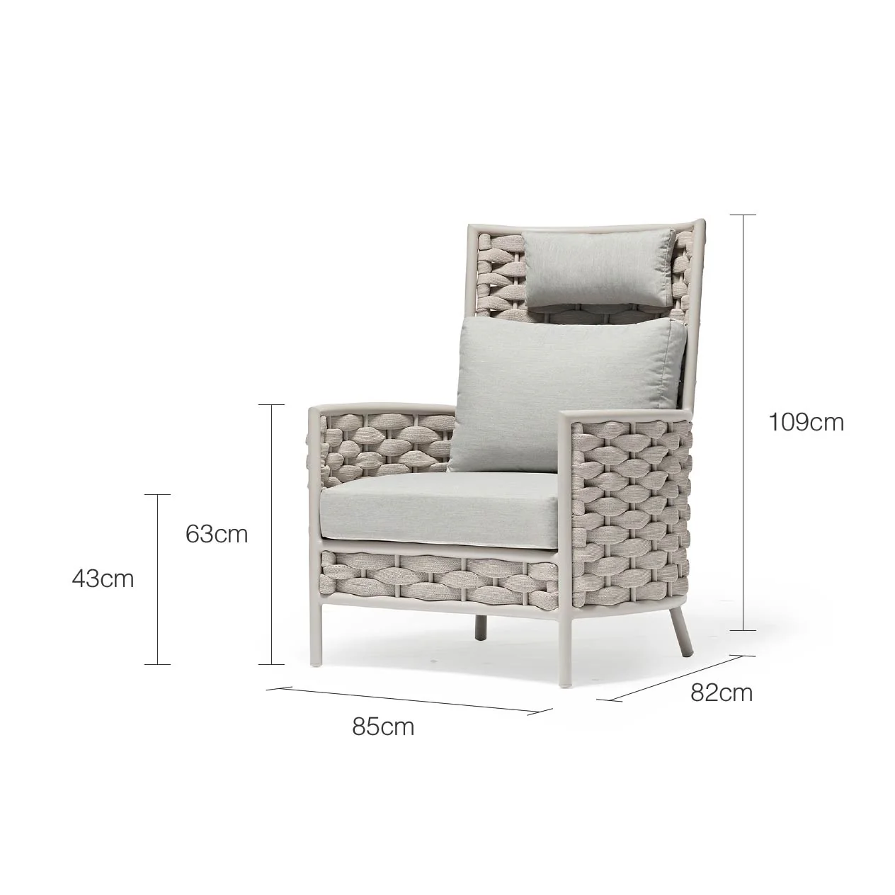 Boston Outdoor Rope Leisure Chair - Image 4