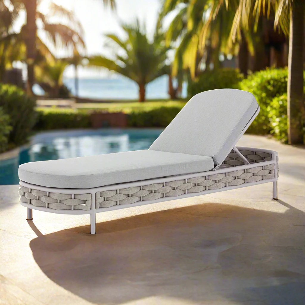 Boston Outdoor Rope Sun Lounger - Image 5