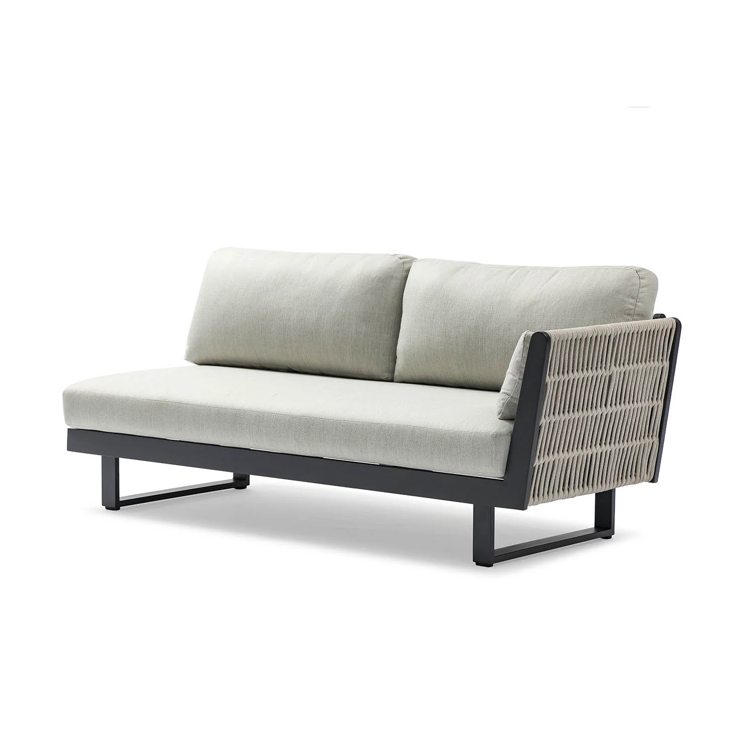 Breeze Rope Outdoor 2 Seater Lounge With Left Arm
