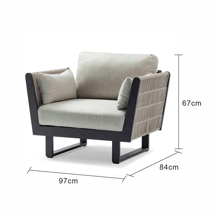 Breeze Rope Outdoor Armchair - Image 3