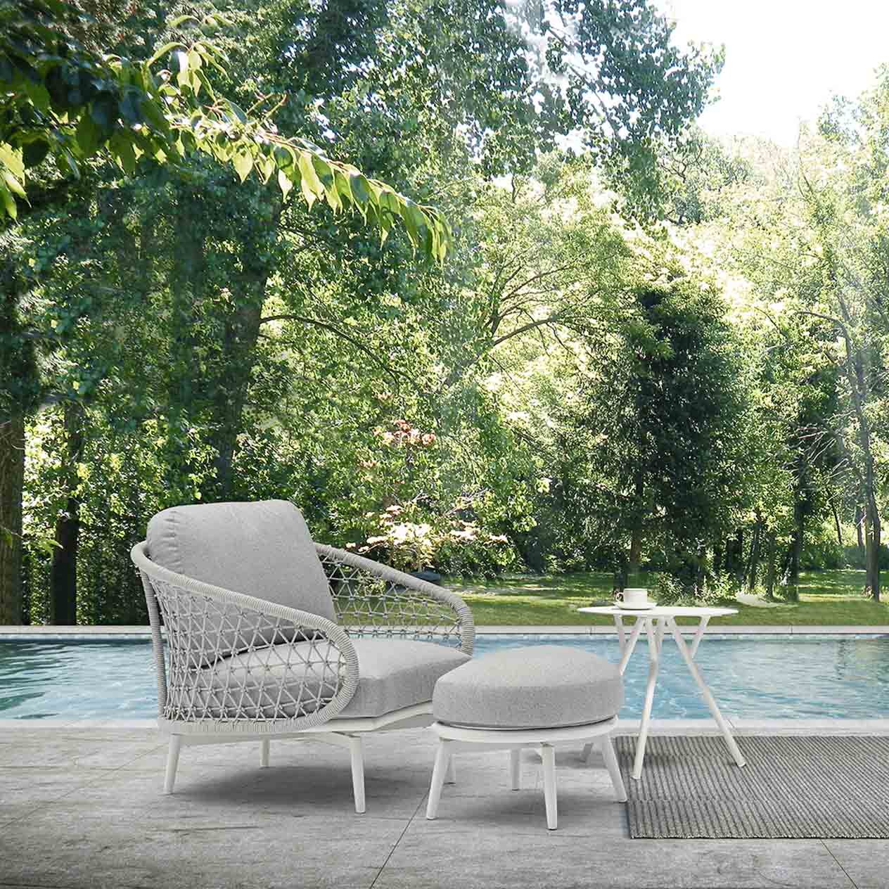 Chelsea Outdoor Rope Armchair - Image 5