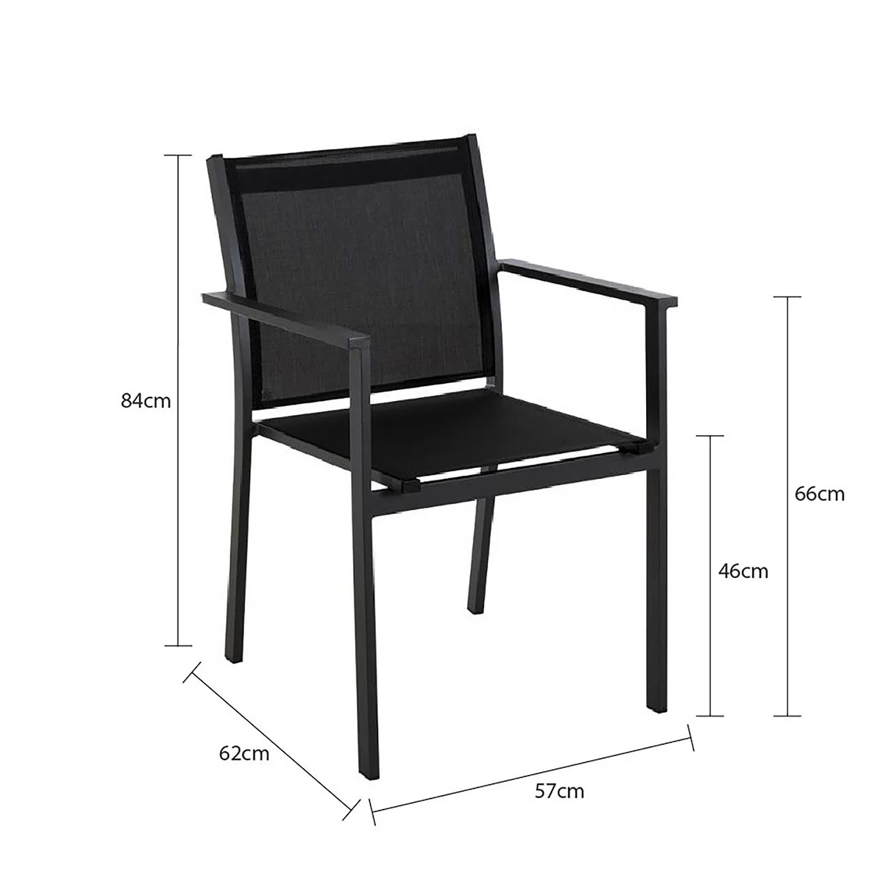 [Clearance] April Outdoor Aluminium Dining Armchair at Alexandria (ALX) NSW Store Only - Image 5