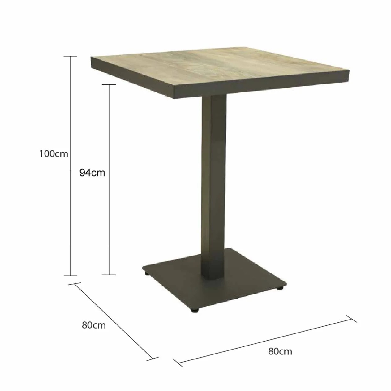 [Clearance] Clifton Ceramic Bar Table 80 cm at Moorabbin (MOR) and Nunawading (NWD) VIC Store Only - Image 7