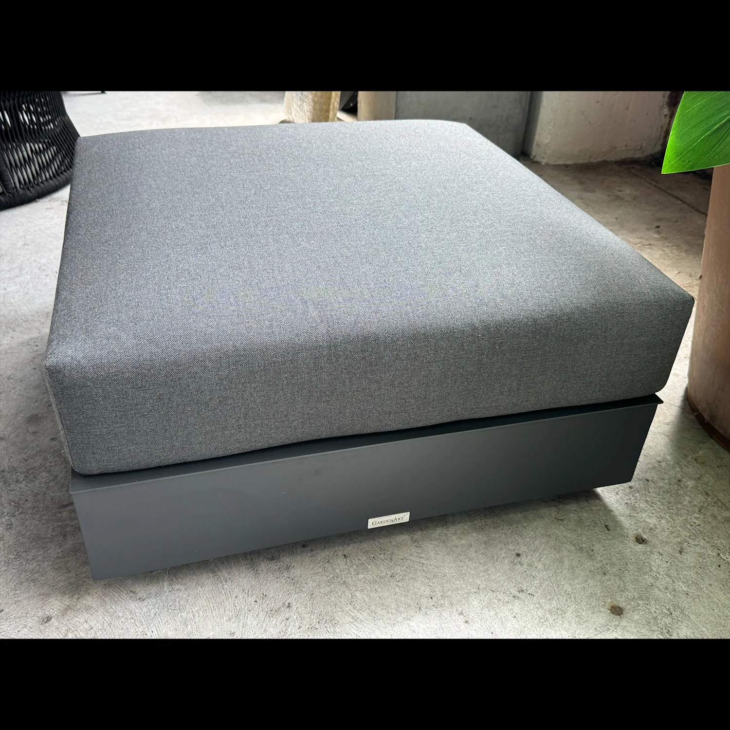 [Clearance] Last One Como Outdoor Aluminium Ottoman at Fortitude Valley (FTV) QLD Store Only