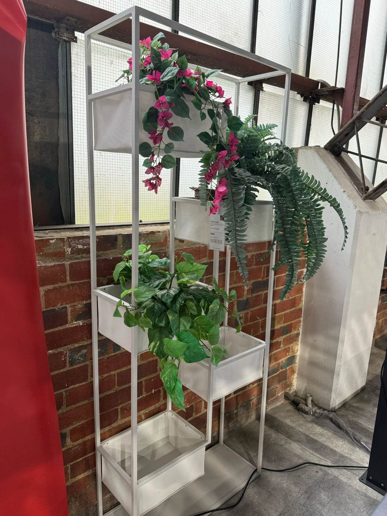 [Clearance] Flower Aluminium Shelf With Five Baskets at Moorabbin (MOR) VIC Store Only