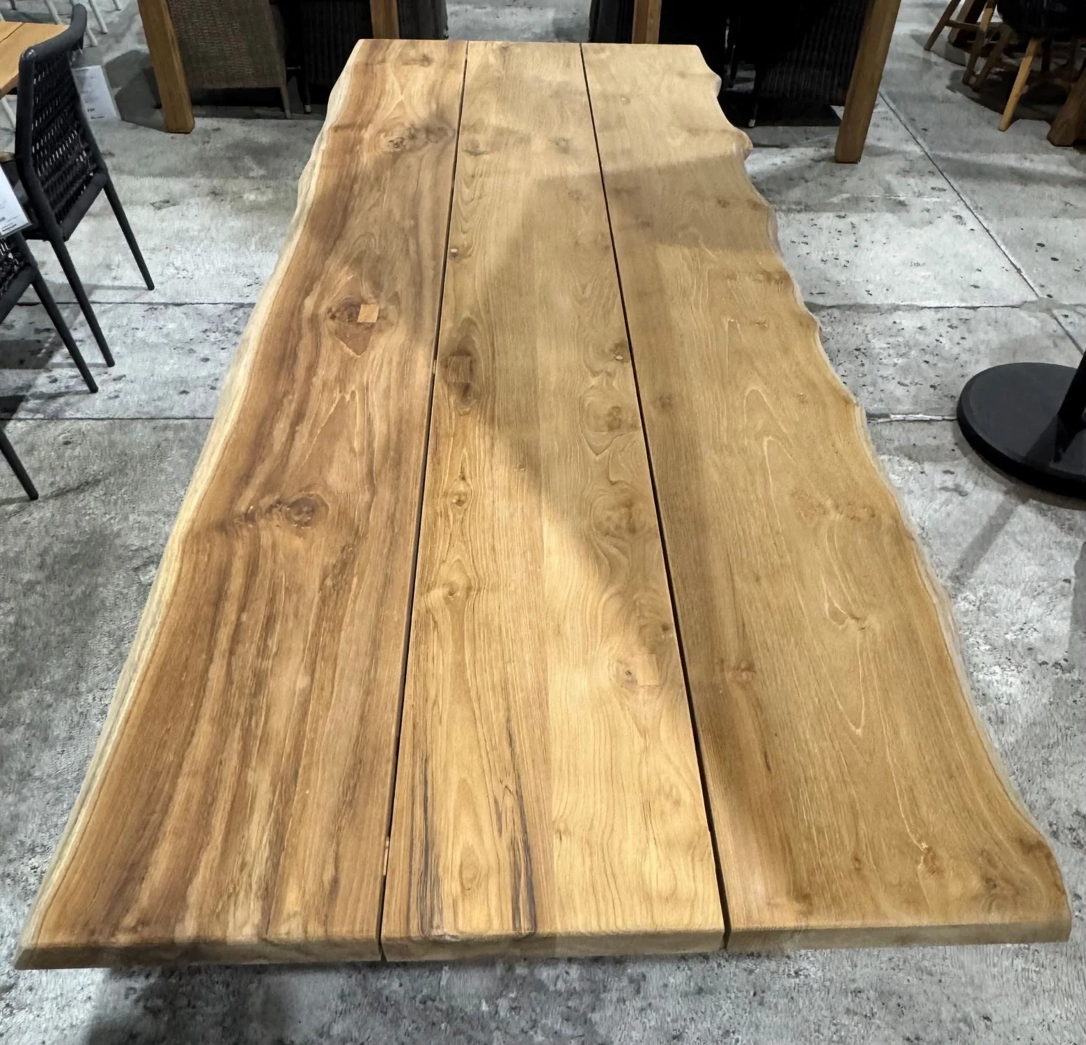 [Clearance] Last One Alexander Recycled Teak Outdoor Dining Table 250 cm at Moorabbin (MOR) VIC Store Only - Image 4