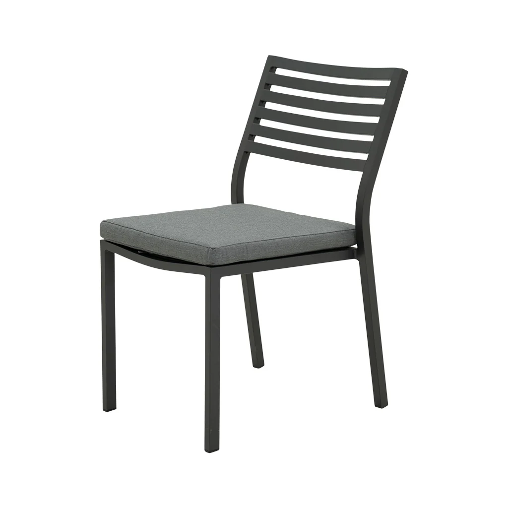 Coda Aluminium Outdoor Armless Dining Chair with Cushion