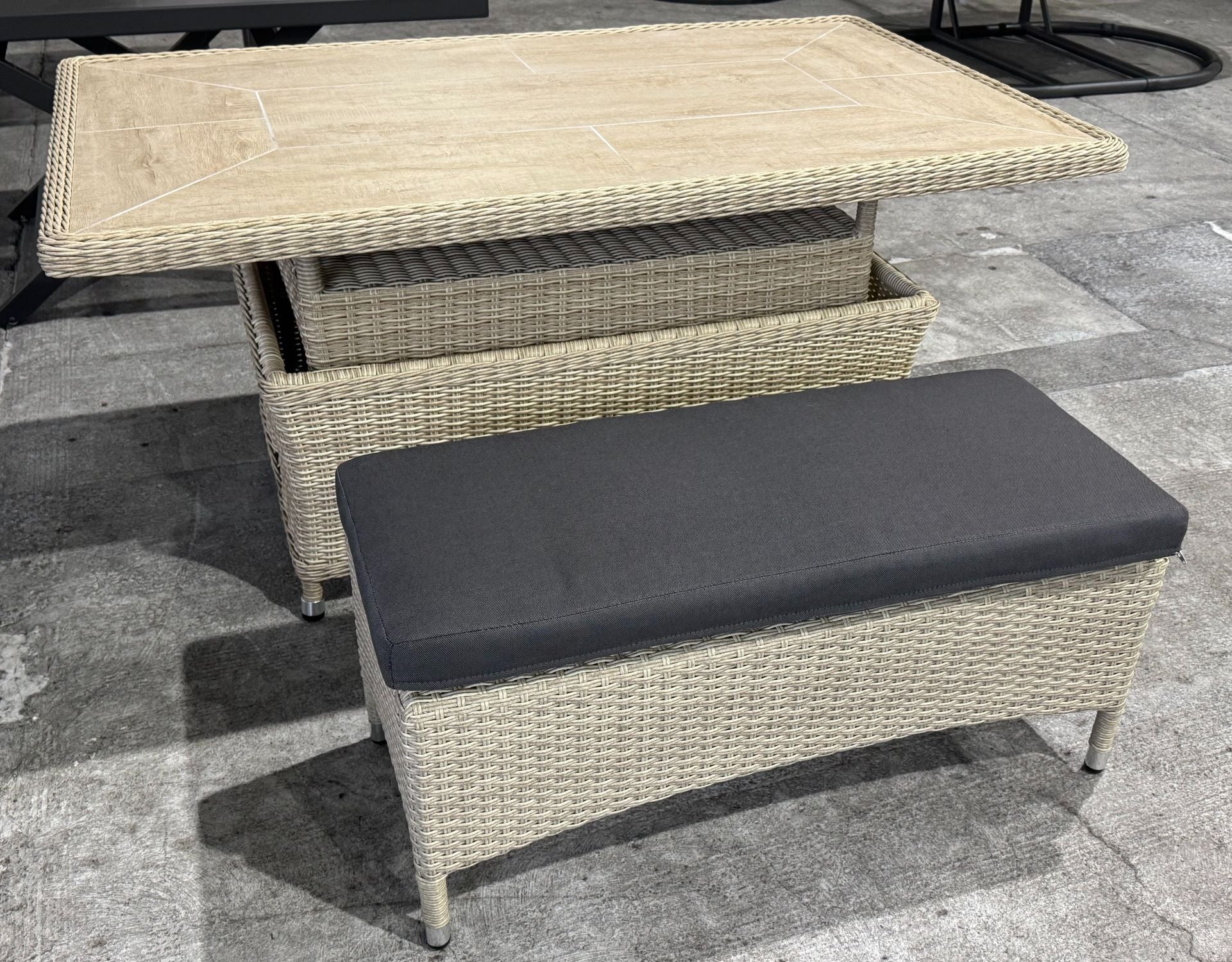 [Clearance] Last One Hilo Table Oxford Bench Dining Setting at Moorabbin (MOR) VIC Store Only - Image 2