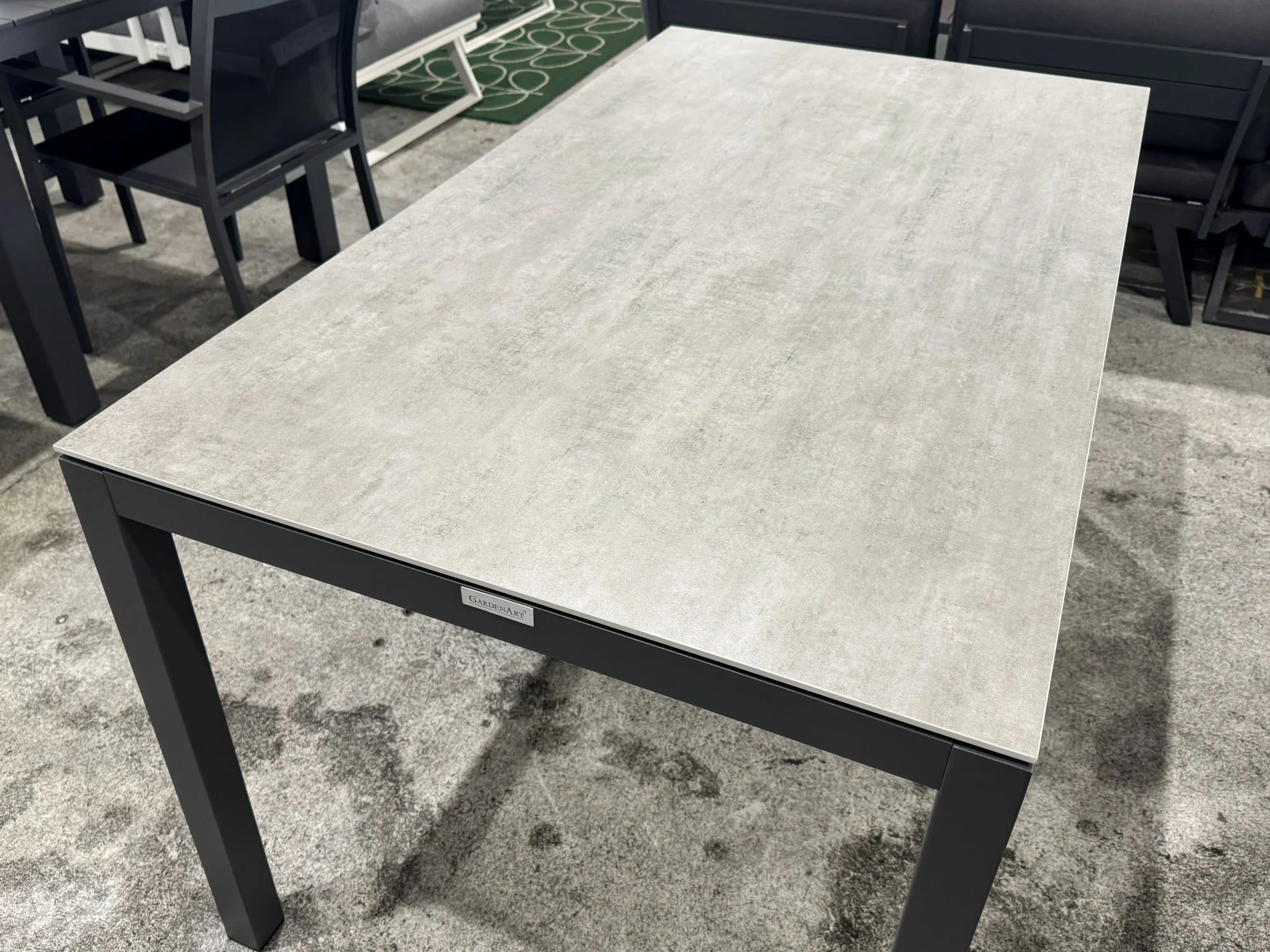 [Clearance] Last One Lisbon Outdoor Ceramic Dining Table 140 cm at Moorabbin (MOR) VIC Store Only - Image 3
