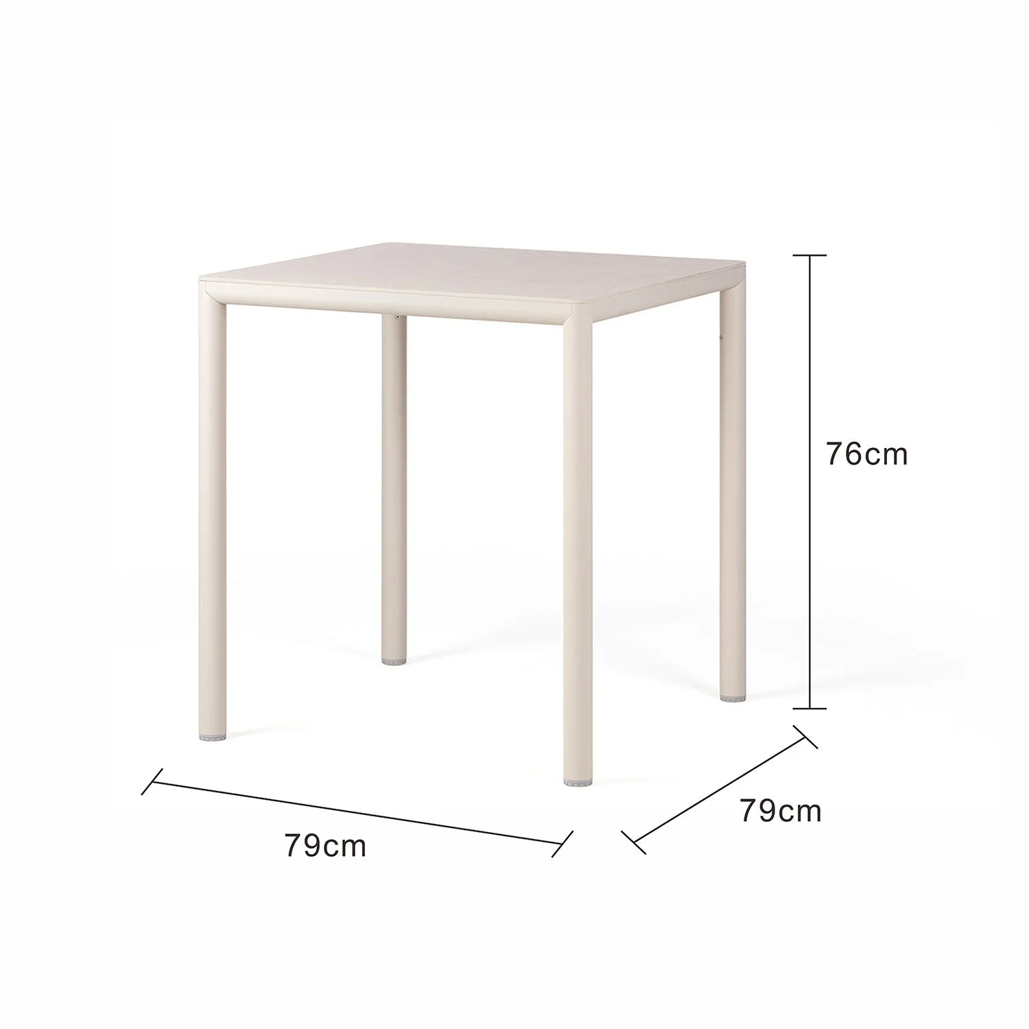 [Clearance] Last One Nardi Piave Aluminium Outdoor Dining Table 79 cm at Moorabbin (MOR) VIC Store Only - Image 3