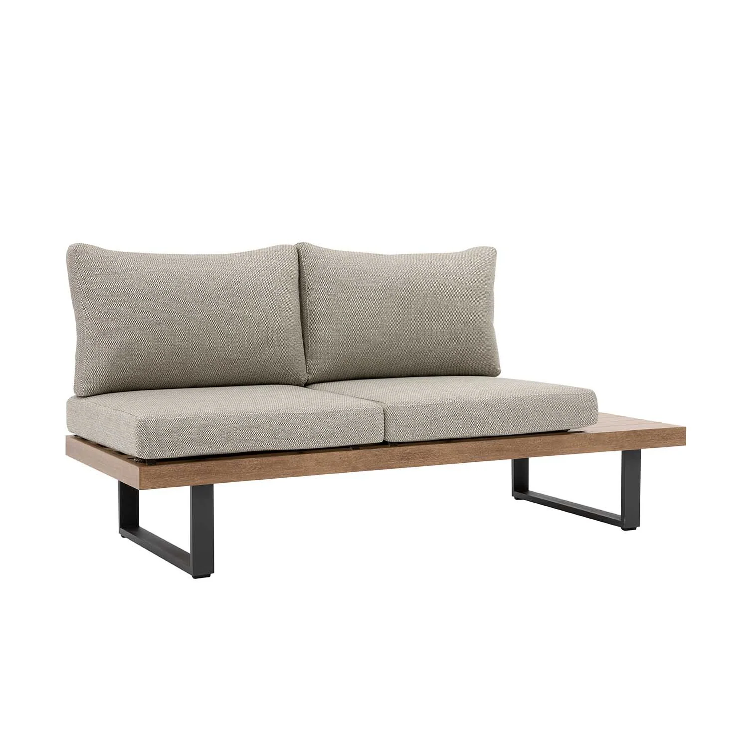 Vancouver 5 Seater Aluminium Outdoor Modular Lounge With Coffee Table 100 cm - Image 3