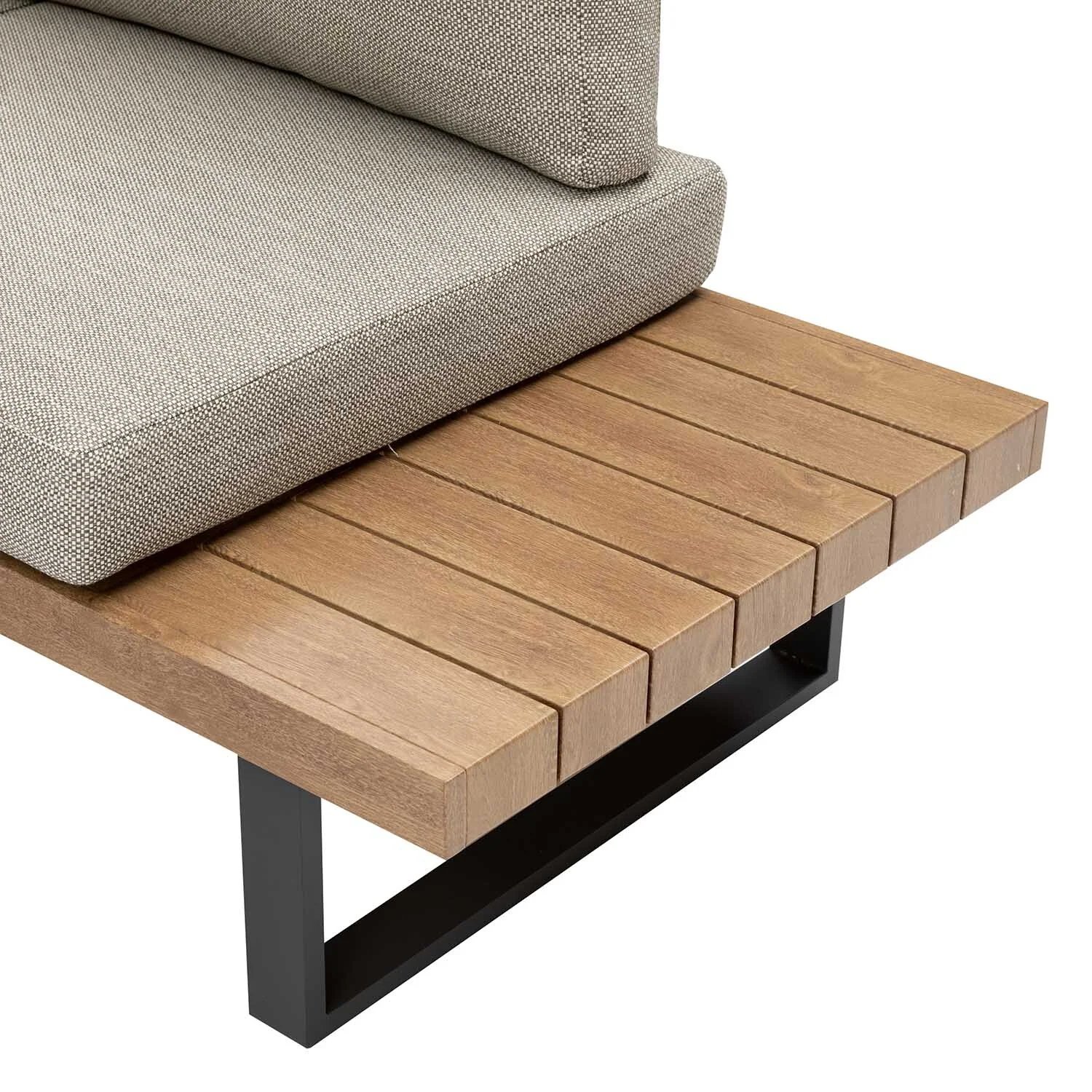 Vancouver 5 Seater Aluminium Outdoor Modular Lounge With Coffee Table 100 cm - Image 6