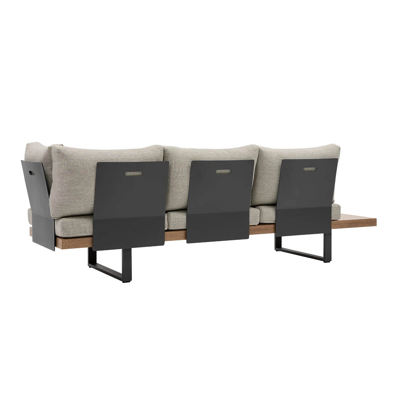 Vancouver 5 Seater Aluminium Outdoor Modular Lounge With Coffee Table 100 cm - Image 9