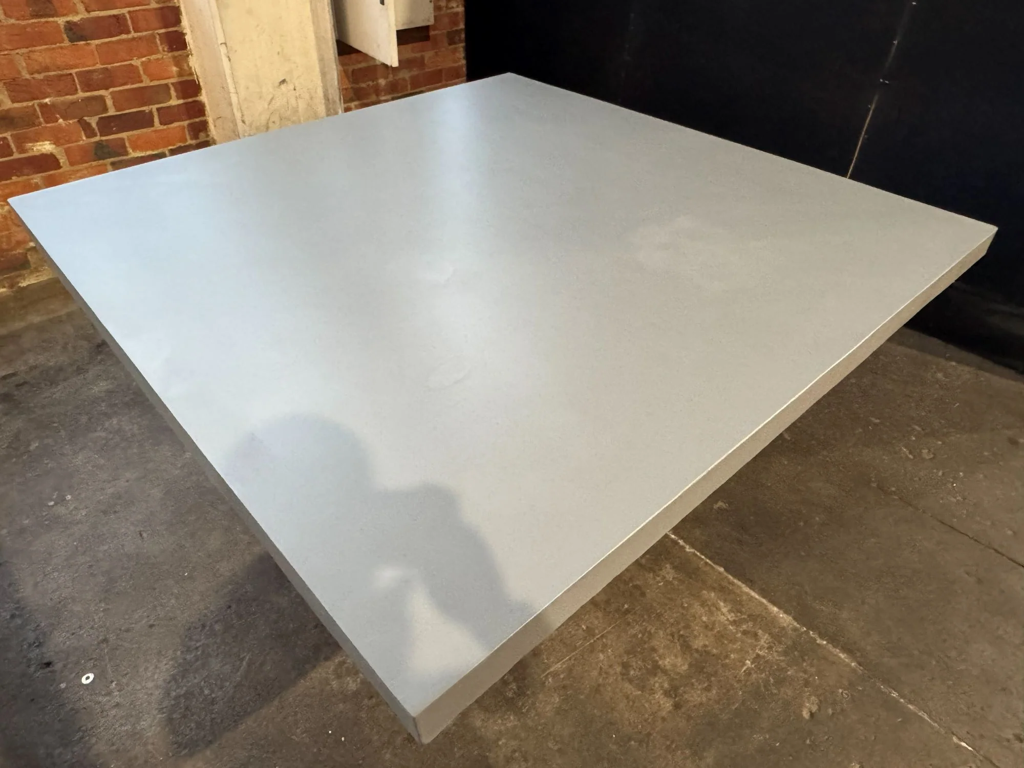 [Clearance] Last One Zen Outdoor Concrete Dining Table 160 cm With Teak U Shape Leg at Moorabbin (MOR) VIC Store Only - Image 3
