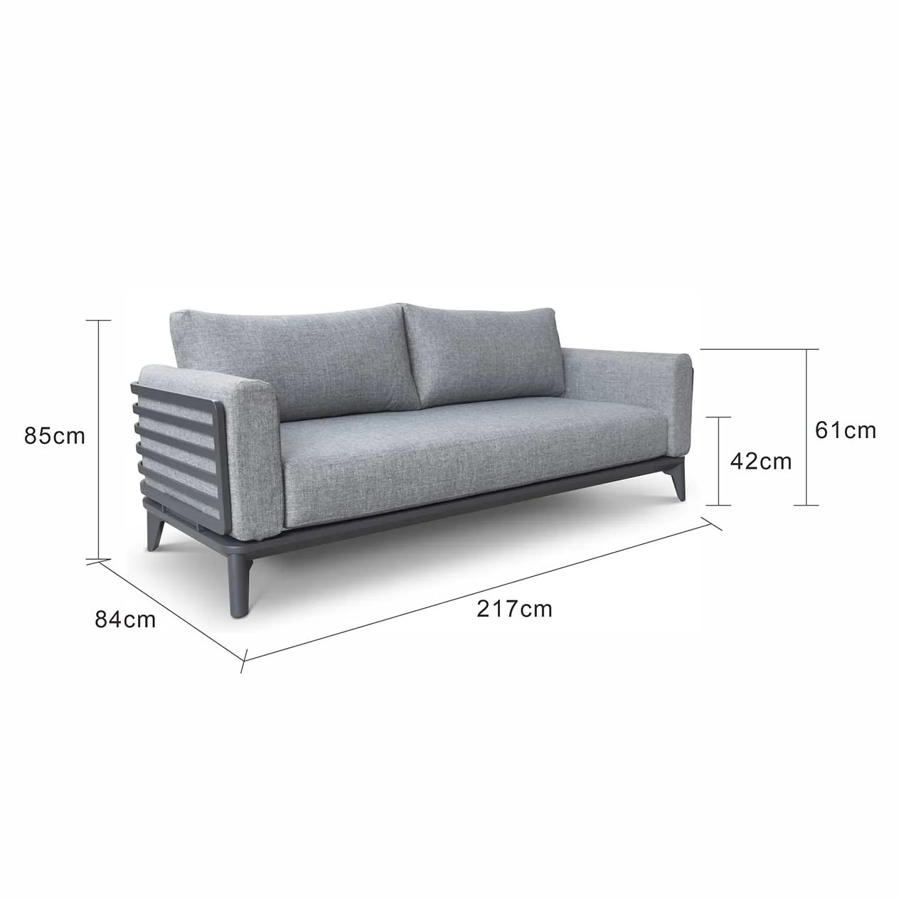 [Clearance] Last Two Alora 3 Seater Outdoor Aluminium Lounge at Moorabbin (MOR) VIC Store Only - Image 6