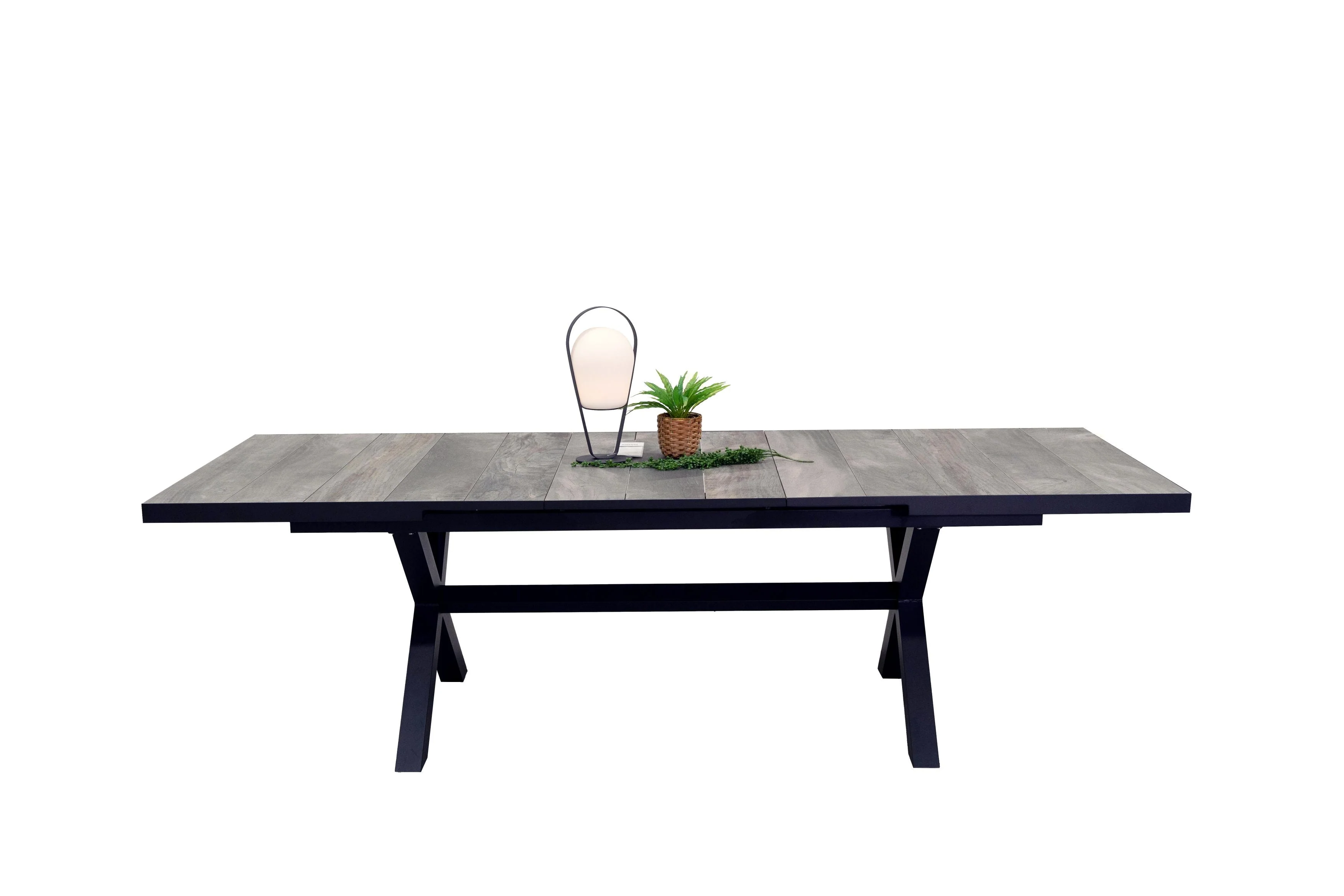 [Clearance] Last Two Clifton Outdoor Ceramic Extension Dining Table 161/201 cm at Moorabbin (MOR) VIC Store Only - Image 2