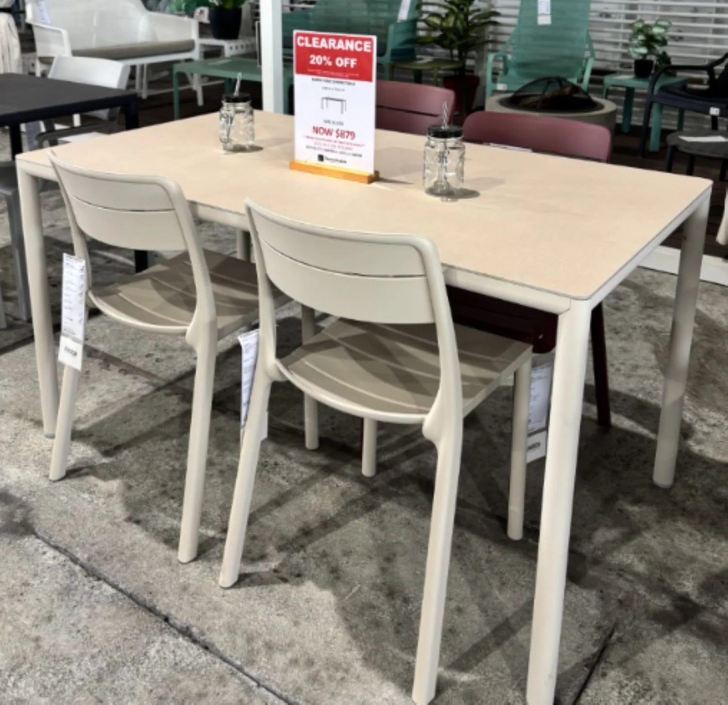 [Clearance] Last Two Nardi Piave Aluminium Outdoor Dining Table 139 cm at Moorabbin (MOR) VIC Store Only - Image 3