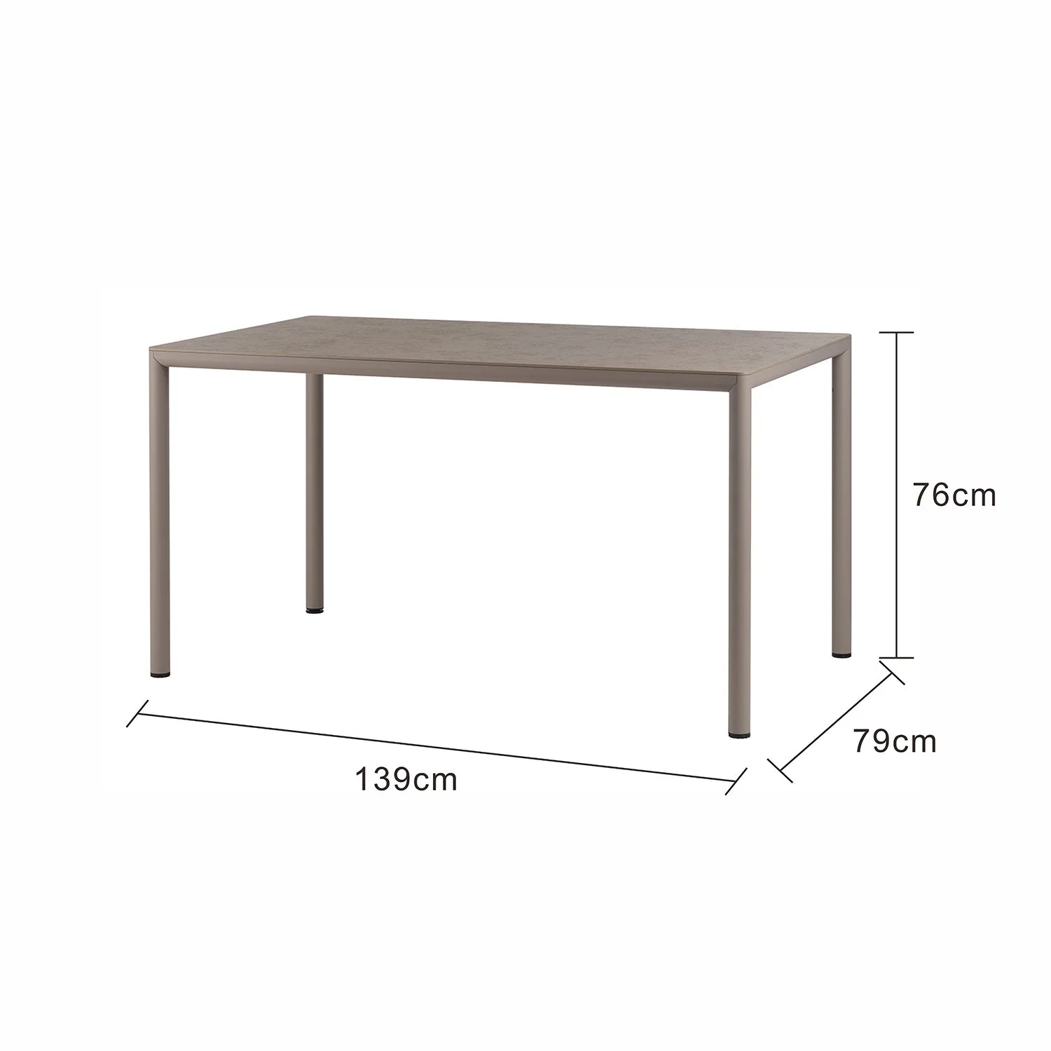 [Clearance] Last Two Nardi Piave Aluminium Outdoor Dining Table 139 cm at Moorabbin (MOR) VIC Store Only - Image 5