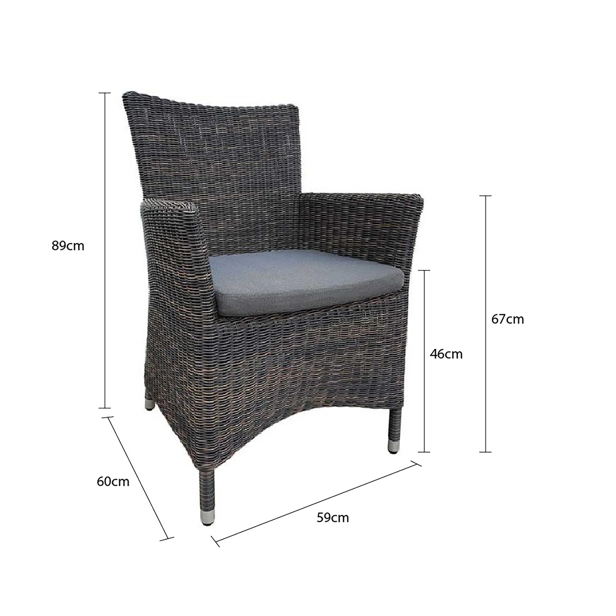 [Clearance] Liberty Outdoor Wicker Dining Chair at Moorabbin (MOR) and Nunawading (NWD) VIC Store Only - Image 11