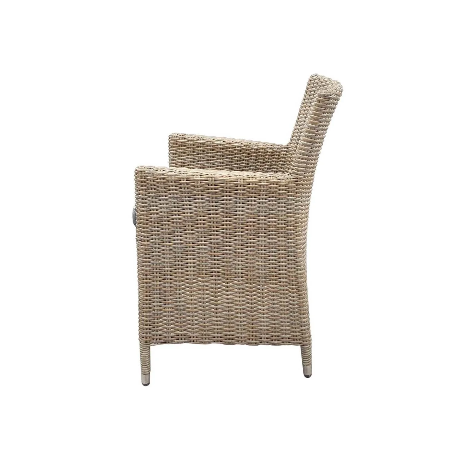 Luton Wicker Outdoor Dining Chair - Image 3