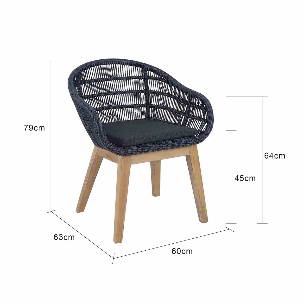 [Clearance] Monsoon Outdoor Wicker Dining Chair at Moorabbin (MOR) VIC Store Only - Image 7
