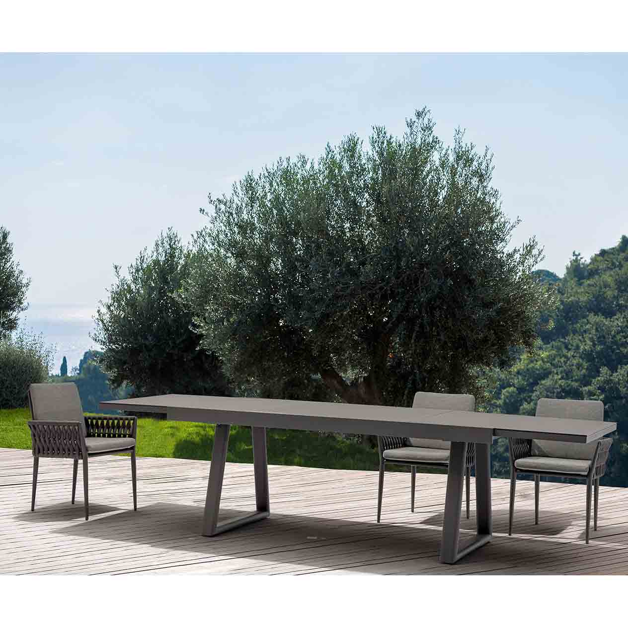 [Clearance] Mykonos Outdoor Aluminium Extension Table with Ceramic Glass Top at Alexandria (ALX) NSW Store Only - Image 5