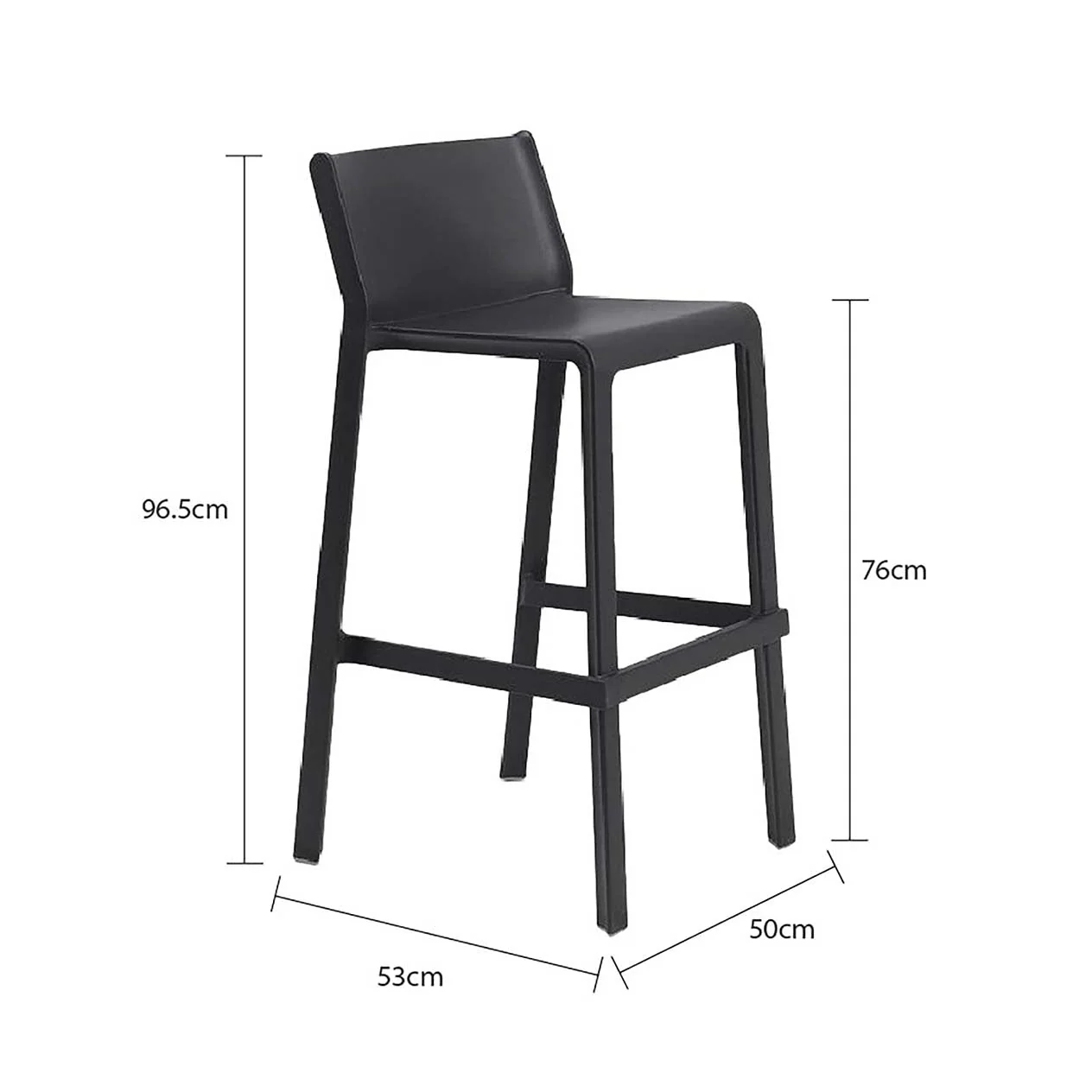 [Clearance] Nardi Trill Outdoor Resin Bar Stool at Brisbane (BNE) QLD Warehouse Only - Image 5