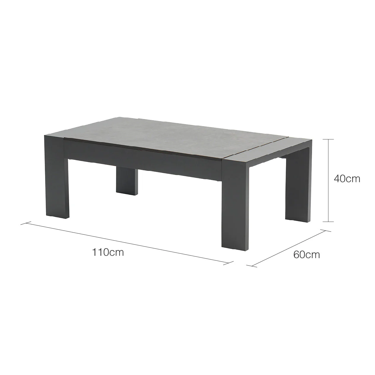 [Clearance] Skyline Outdoor Aluminium Coffee Table 110 cm at Moorabbin (MOR) VIC Store Only - Image 7