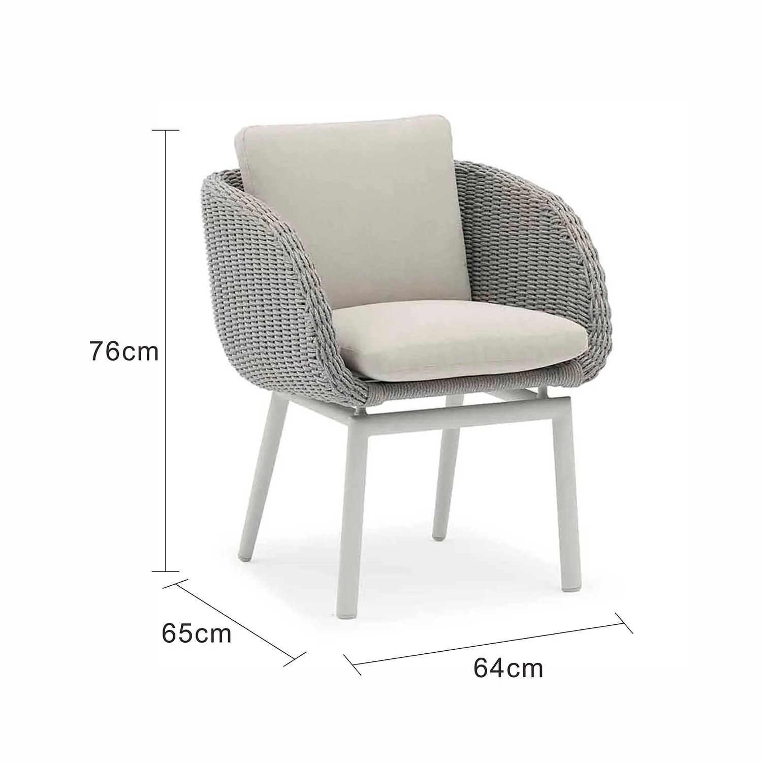 [Clearance] Sorrento Outdoor Rope Dining Chair at Fortitude Valley (FTV) QLD Store Only - Image 8