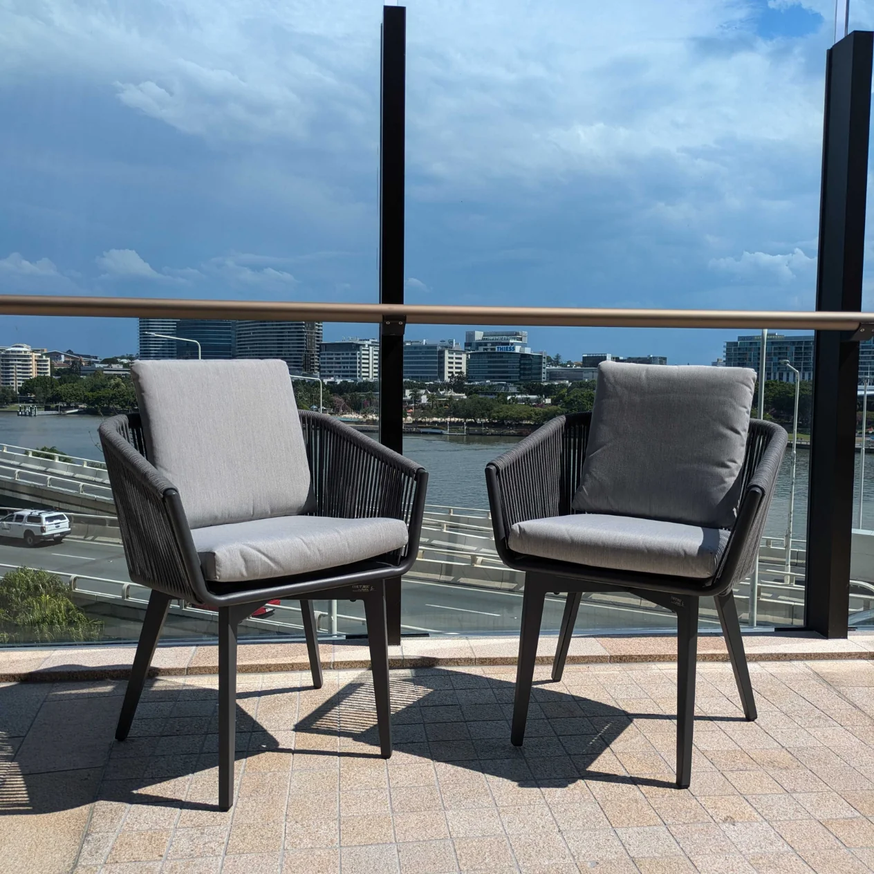 Truro 183 cm Table with Truro Chair Outdoor Dining Setting - Image 4