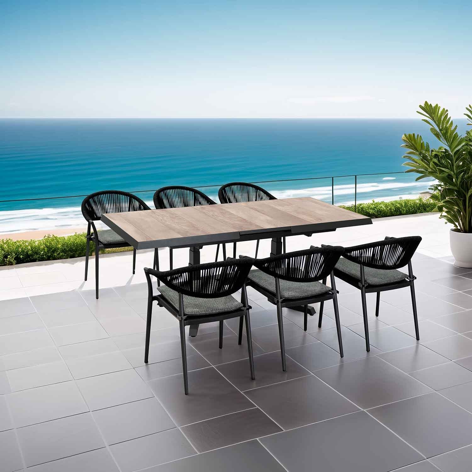 Clifton Pop Up Table Windsor Chair Outdoor Dining Setting - Image 2