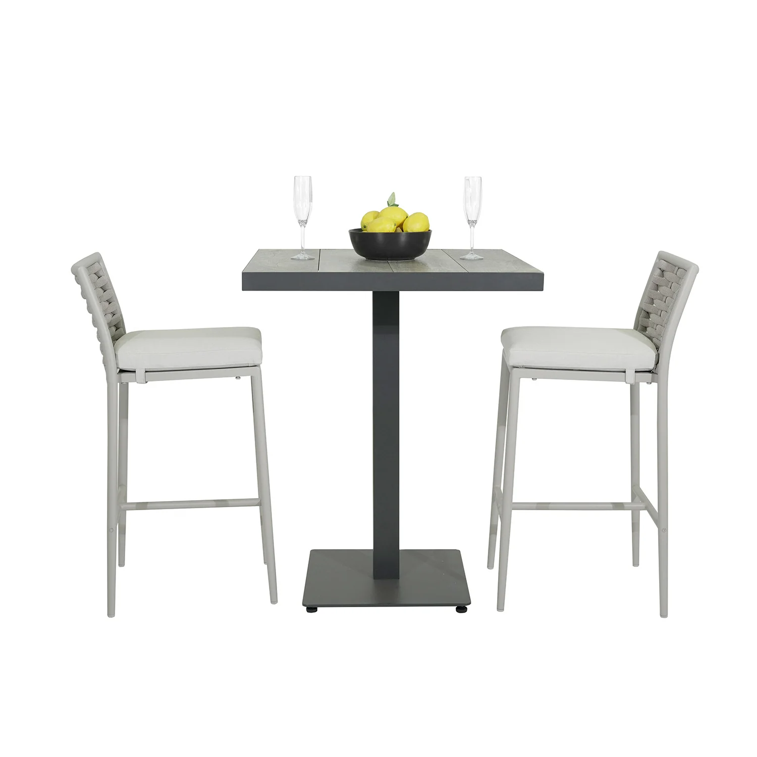 Clifton Table Boston Stool Outdoor Bar Setting - Image 3