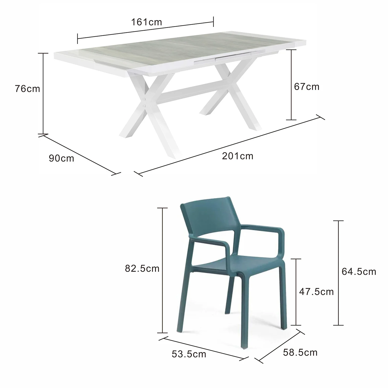 Clifton Table Trill Chair Outdoor Dining Setting - Image 13