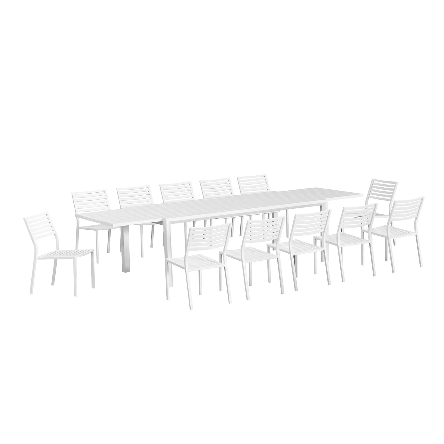 Coda Extension Table Coda Chair Outdoor Dining Setting - Image 5