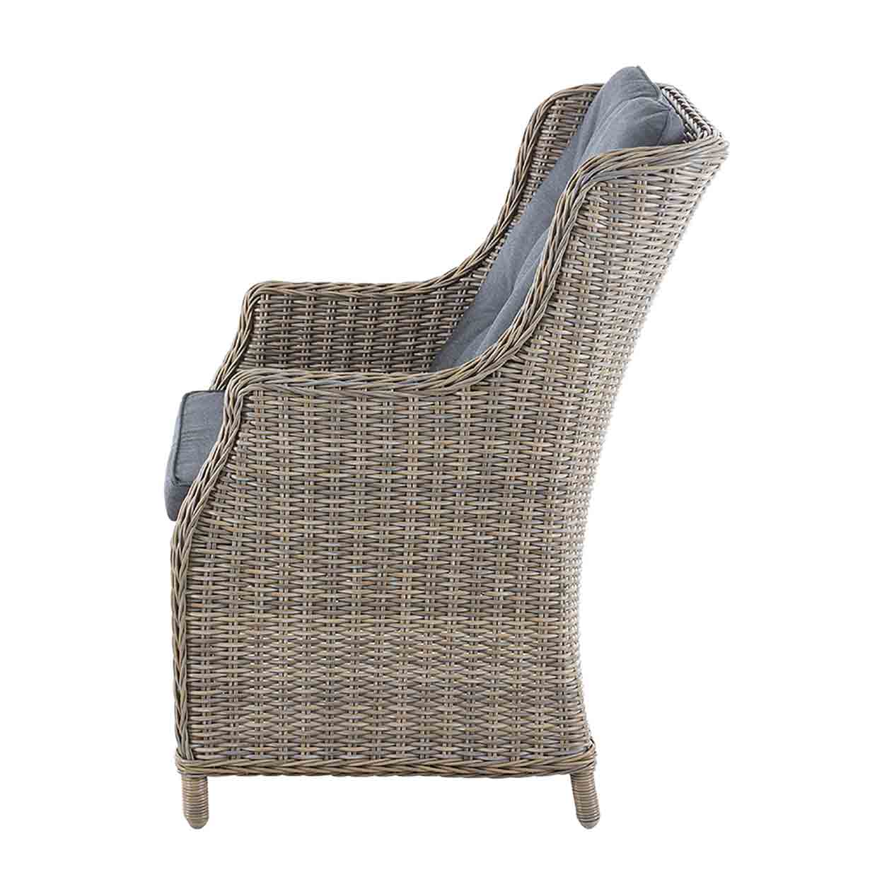 Darwin Outdoor Wicker Dining Chair - Image 3