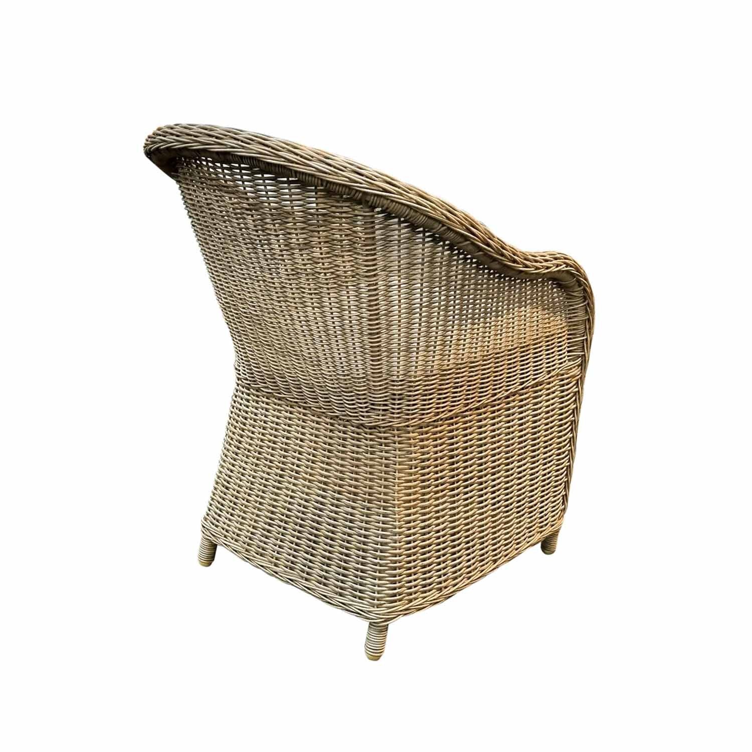 Durham Wicker Outdoor Dining Chair - Image 5