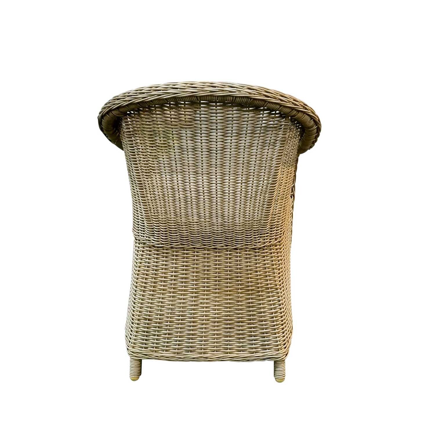 Durham Wicker Outdoor Dining Chair - Image 6