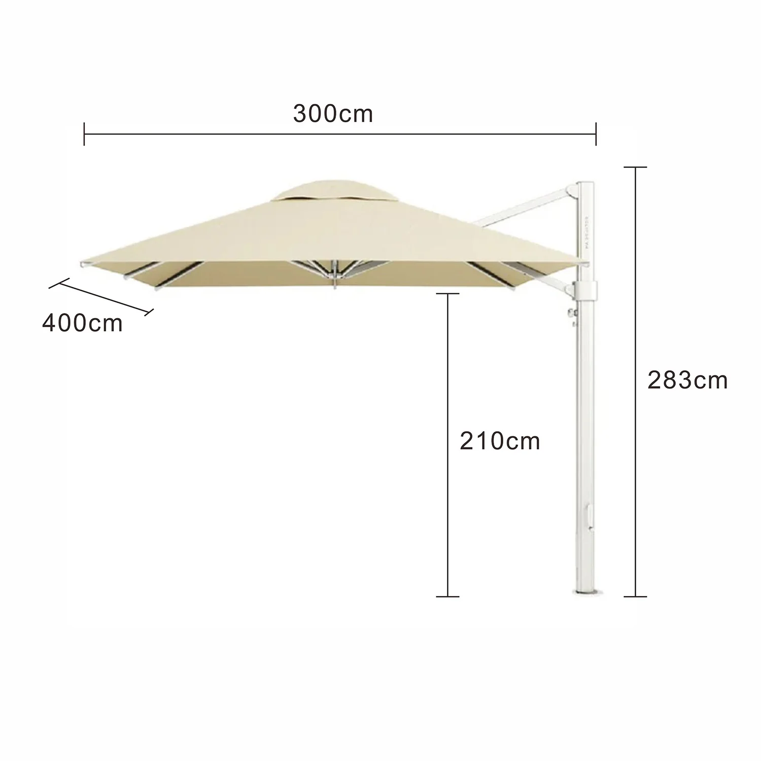 Eclipse V.4 Outdoor Cantilever Umbrella 400x300 cm - Image 10