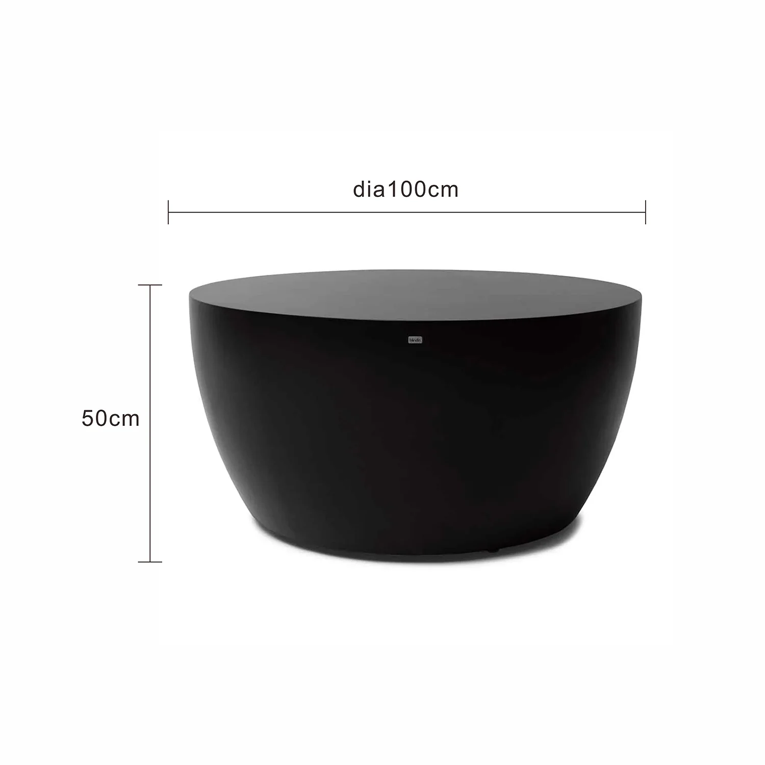 Blinde Circ M2 Outdoor Concrete Coffee Table 100 cm - Image 5