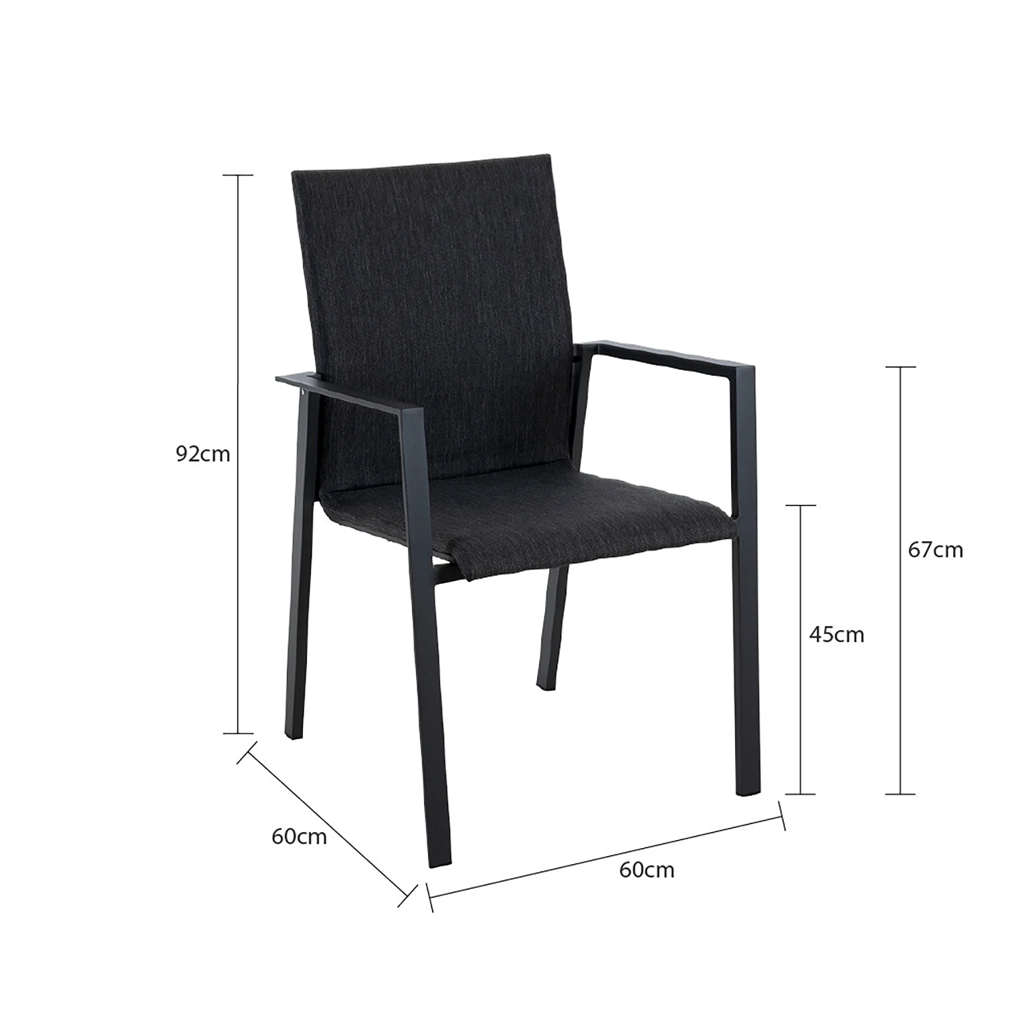 [Clearance] Eden Outdoor Aluminium Dining Chair at Alexandria (ALX) NSW Store Only - Image 7